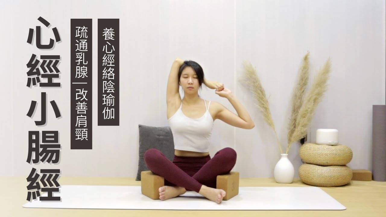 【心经&小肠经 经络瑜伽】养心瑜伽 | 心悸、失眠 | 改善肩部僵硬 | 疏通乳腺 | 消化不良