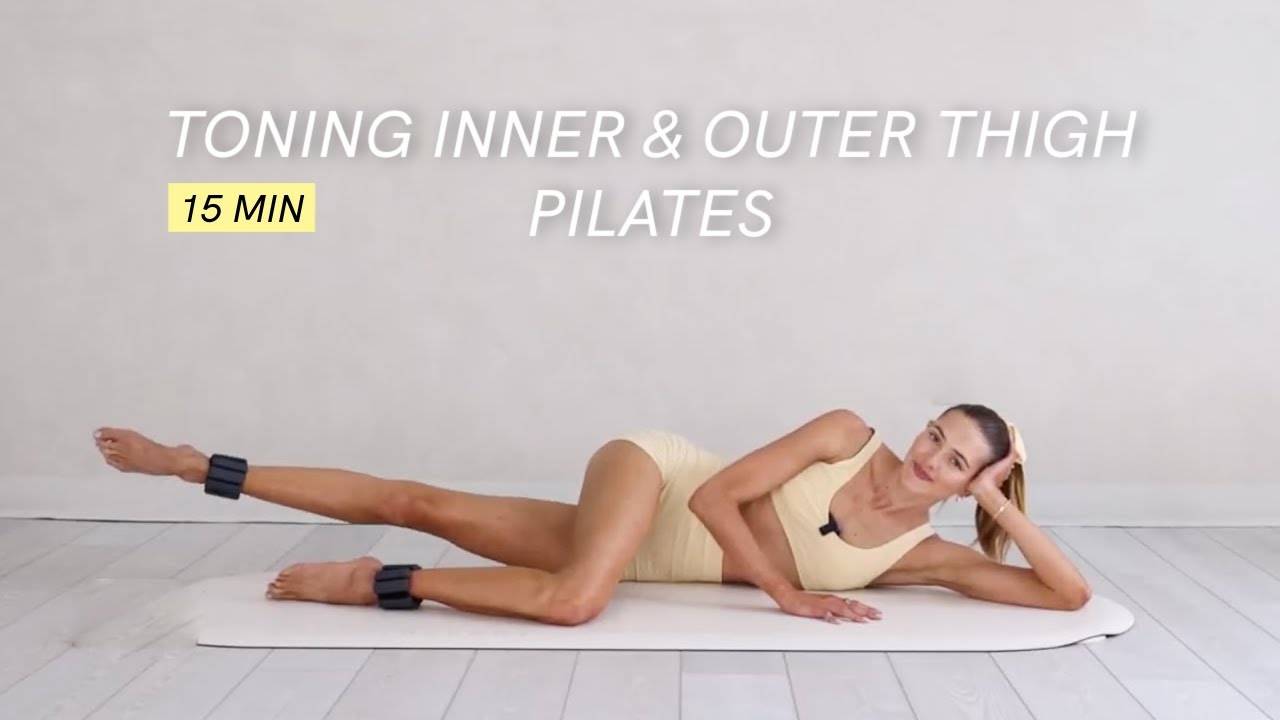 15 Minute Toning Inner and Outer Thigh Pilates | Day 5 Challenge