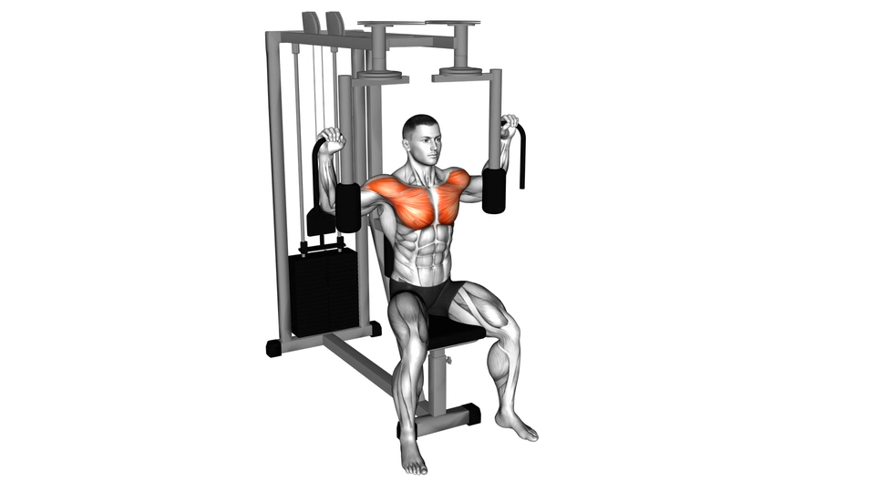 固定器械坐姿夹胸 | Lever Pec Deck Fly