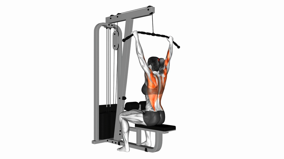 宽握距高位下拉 | Cable Wide-Grip Lat Pulldown