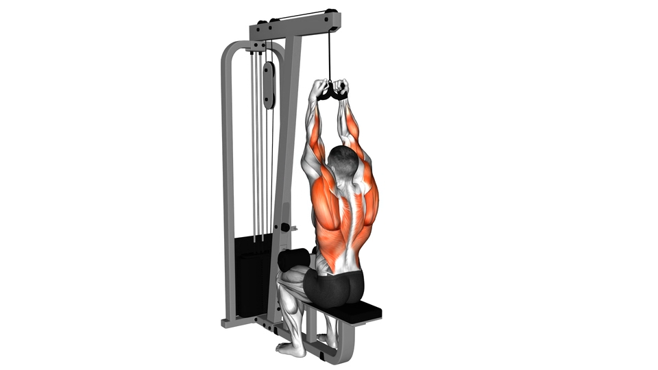 窄距高位下拉 | Cable Lateral Pulldown with Mag Grip