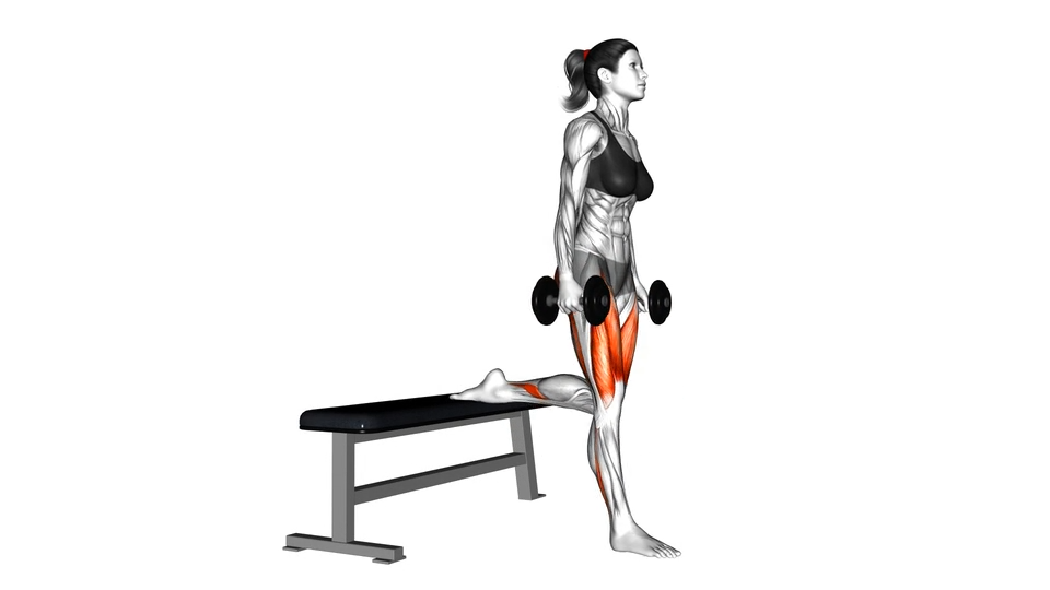 哑铃保加利亚分腿蹲 | Dumbbell Bulgarian Split Squat