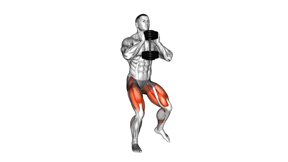 哑铃侧弓步 | Dumbbell Side Lunge