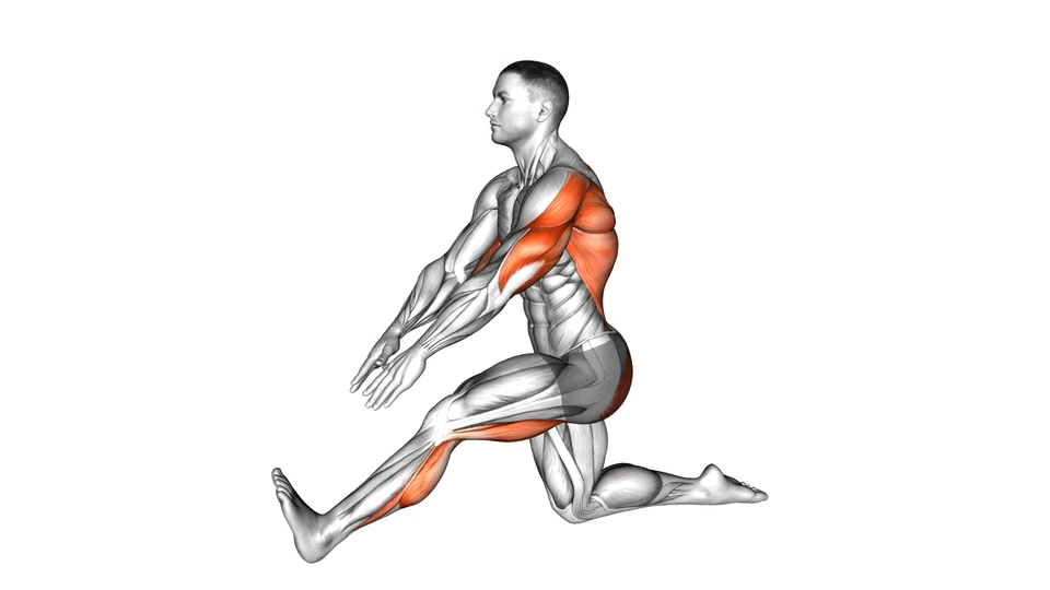 跪姿脚趾向上腿筋拉伸 | Kneeling Toe Up Hamstring Stretch