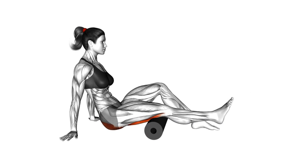 泡沫轴放松腘绳肌 | Roll Hamstrings and Glute Sitting on Floor